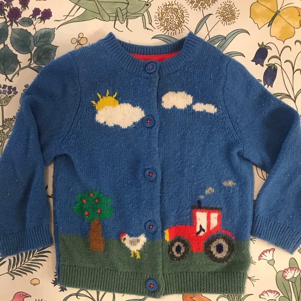 Mini Boden farm cardigan